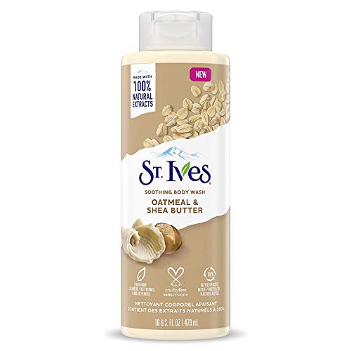 St. Ives Soothing Oatmeal and Shea Butter Body Wash 3 oz (Pack of 12)