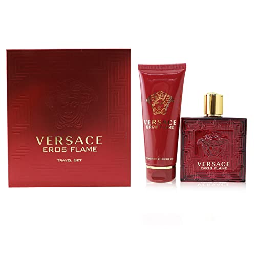 Versace Eros Flame Eau de Parfum and Shower Gel 2 Piece Set for Men