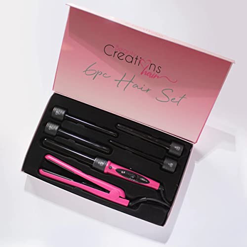 Beauty Creations 6pc Hair Tools Set,Hot Pink