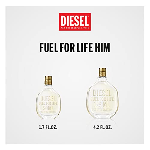 Diesel Fuel for Life Eau de Toilette Spray Perfume for Men, 4.2 Fl. Oz.