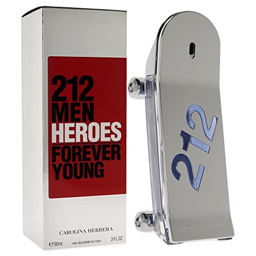 Carolina Herrera 212 Heroes Forever Young EDT Spray Men 3 oz