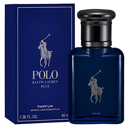 Ralph Lauren - Polo Blue - Parfum - Men's Cologne - Aquatic & Fresh - With Citrus, Oakwood, and Vetiver - Intense Fragrance - 1.3 Fl Oz