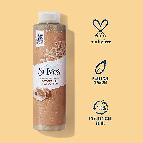 St. Ives Soothing Oatmeal and Shea Butter Body Wash 3 oz (Pack of 12)