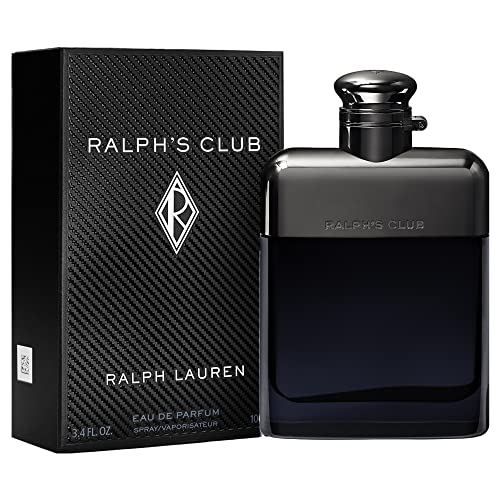 Ralph Lauren - Ralph's Club - Eau de Parfum - Men's Cologne - Woody & Fresh - With Lavandin, Sage, Vetiver, and Cedarwood - Medium Intensity - 3.4 Fl Oz