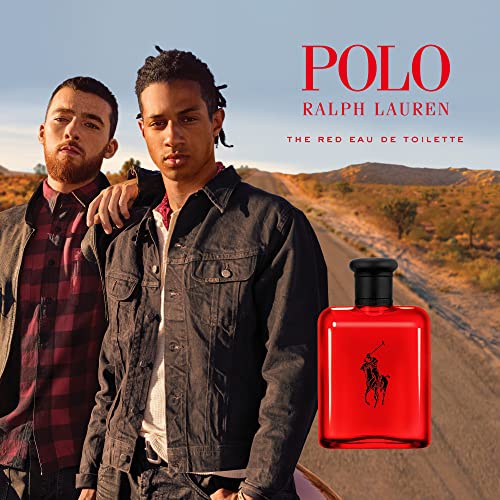 Ralph Lauren - Polo Red - Eau de Toilette - Men's Cologne - Woody & Spicy - With Grapefruit, Saffron, and Redwood - Medium Intensity - 6.7 Fl Oz