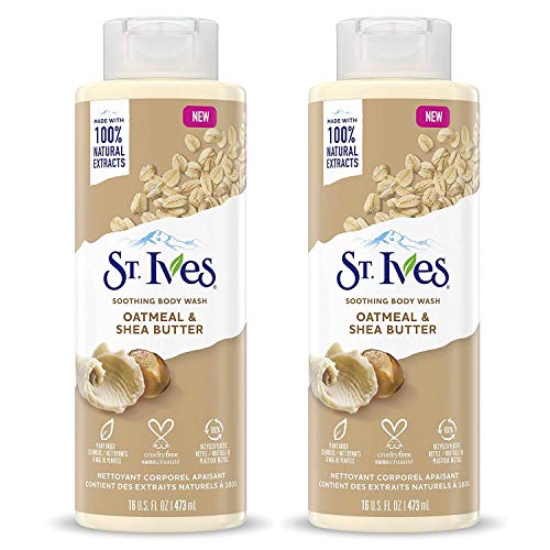 St. Ives Soothing Oatmeal and Shea Butter Body Wash 3 oz (Pack of 12)