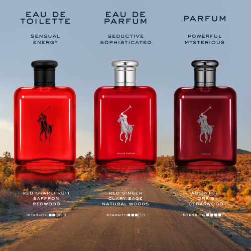 Ralph Lauren - Polo Red - Eau de Toilette - Men's Cologne - Woody & Spicy - With Grapefruit, Saffron, and Redwood - Medium Intensity - 6.7 Fl Oz